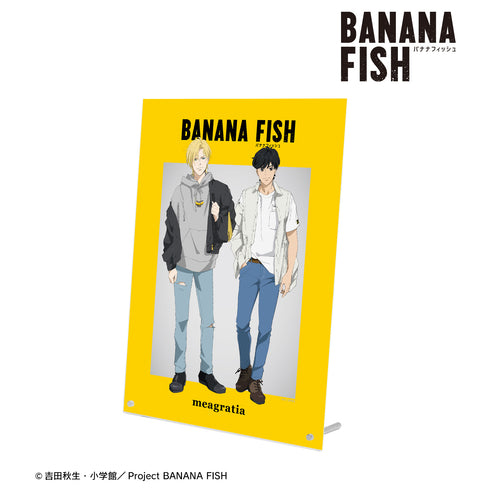 『BANANA FISH』meagratiaコラボ 描き下ろしイラスト アッシュ‧リンクス&奥村英⼆ 私服ver. A4アクリルパネル